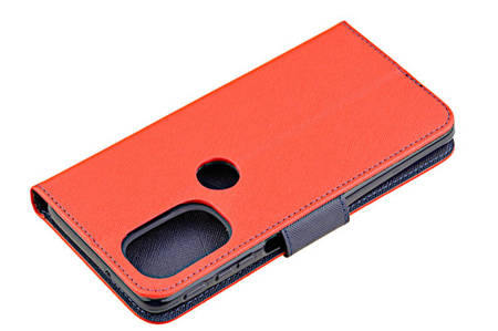 Etui portfel Fancy do Motorola Moto G51 5G czerwony 